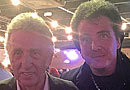 Steve with legendary drummer D.J. Fontana who played drums for Elvis Presley